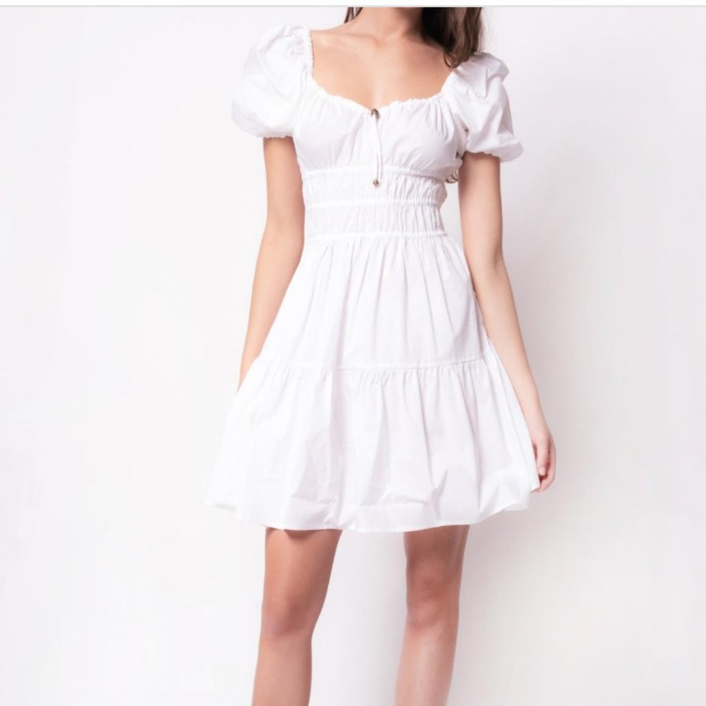 Pinko white poplin dress